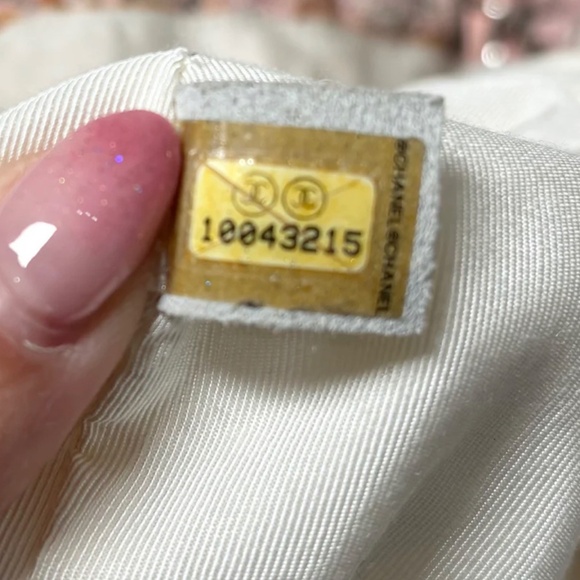 Authentic Pre-Owned Chanel Tweed Boucle Knitting Bag Pink - Picture 7 of 13